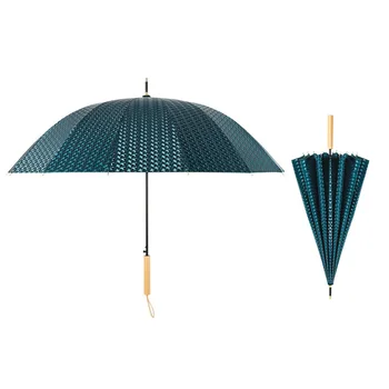 2021 Nova Marca Japonesa de Longa Guarda-chuva 16K à prova de Vento, cabo de Madeira Grandes Homens, guarda-chuvas Chuva Qualidade Clássica de Negócios Paraguas