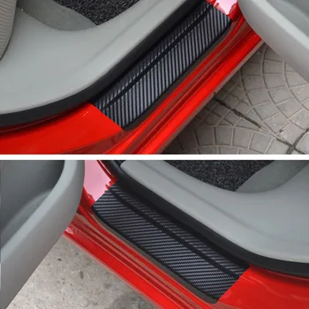 Novo Estilo da Etiqueta do Carro Anti-risco Soleira da Porta Protetor Filme Para Audi A1 A2 A3 8p 8v 8l A4 b6 b7 b8 b9 A5 A6 c5 c6 c7 A7 A8 Q2