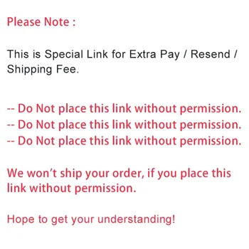 O Link Especial para Pagamento Extra / Reenviar / Taxa de Envio-Não coloque esse link sem permissão