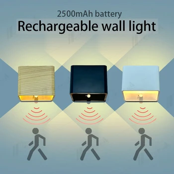 Sensor de USB sem Fios da Parede Noite Lâmpada de LED Recarregável de Parede de Luz do Corpo Humano Para a Cabeceira do Quarto do Corredor