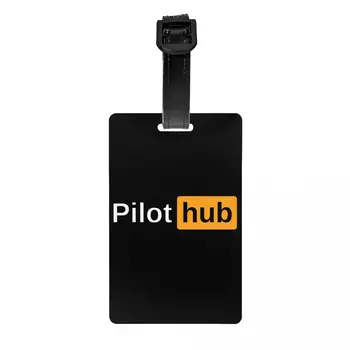 Piloto de Hub Etiqueta de Bagagem do Avião da Aviação Aviador Dom Saco de Viagem Mala de Privacidade Capa Etiqueta de IDENTIFICAÇÃO