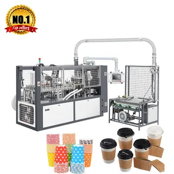 Venda quente Nova Tecnologia 3-16oz de Café Totalmente Automática de Papel do Copo que faz a Máquina Pequeno Negócio de Copo de Papel de Linha de Produção