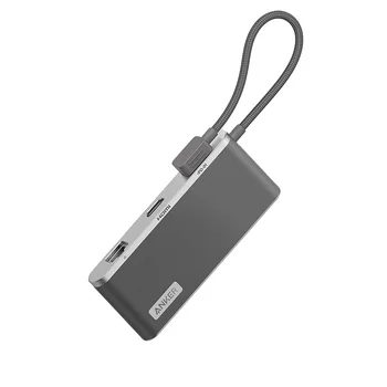 Hub USB C 655 USB-C-Hub (8-em-1), com 2 USB-10 Gbps Portas de Dados 100W de Potência de Entrega 4K HDMI Ethernet de 1 Gbps para MacBook